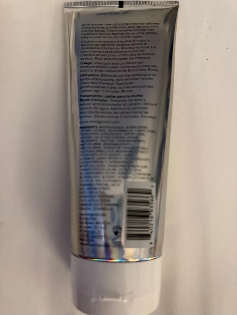 Living Proof Perfect hair Day High-Shine Gloss - Silver Packaging